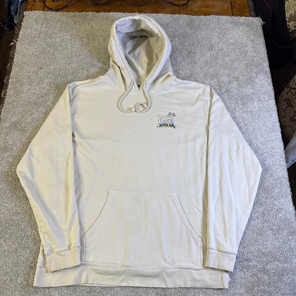 Jack's Surf Shop Surf Locos Pullover Hoodie Men's XL Surf Beach California